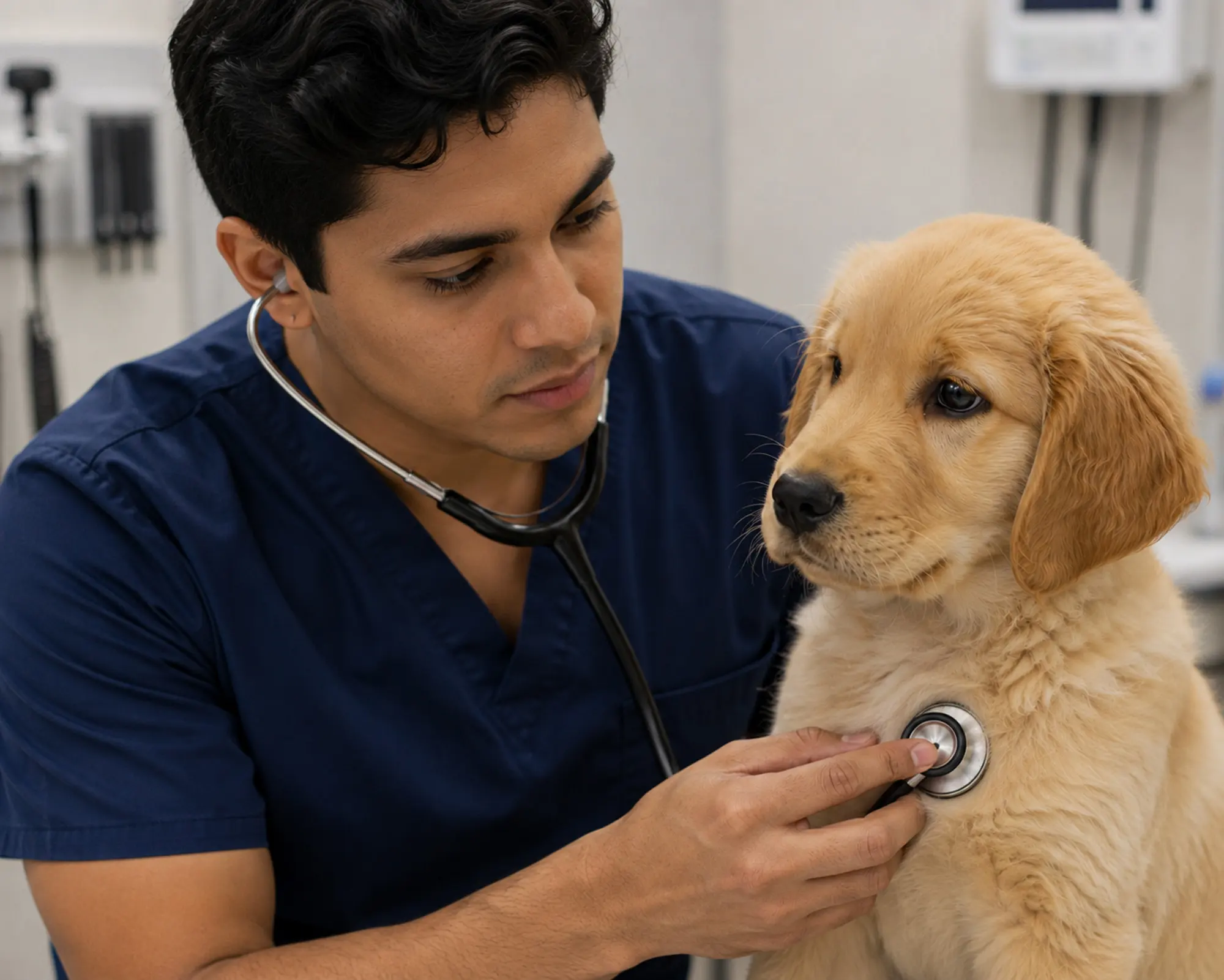 Veterinary student preparing for a career in Army veterinary medicine